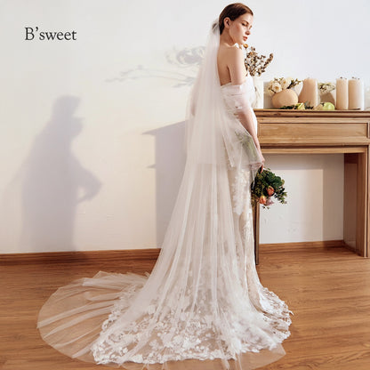 【ur77】	オフショルダーレース刺繡ドレス　マーメイドライン