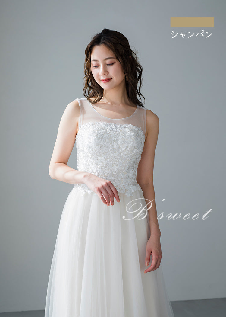 フォーマルドレスウェディングドレス　ホワイト　S　211－15値下げ