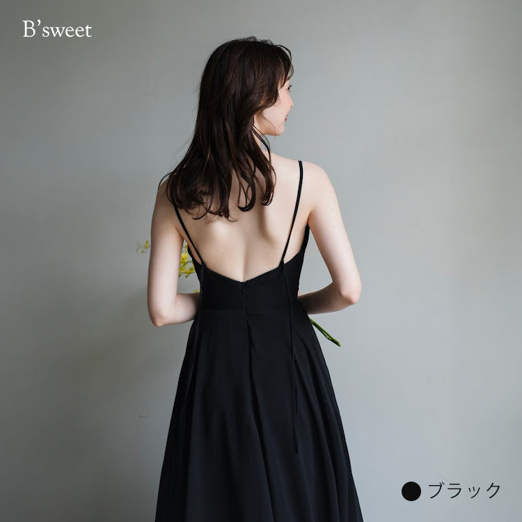 【wd173jx】キャミソールスリットドレス　スレンダーライン