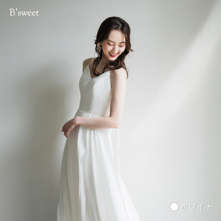 【wd173jx】キャミソールスリットドレス　スレンダーライン