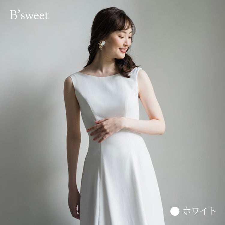 【wd181jx】バックオープンノースリーブドレス　Aライン