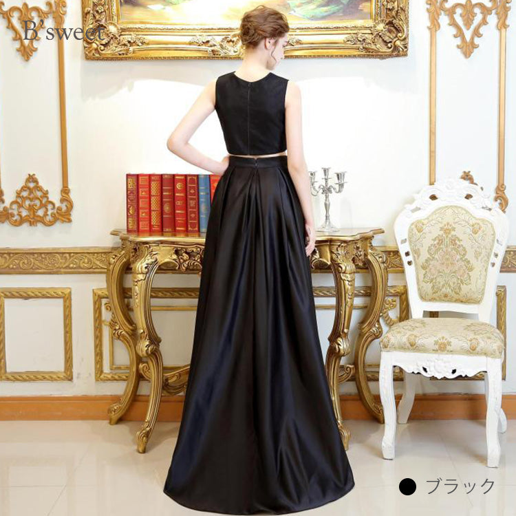 【wd378ls】セットアップフィッシュテールドレス　Aライン