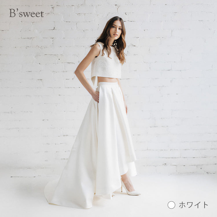 【wd378ls】セットアップフィッシュテールドレス　Aライン