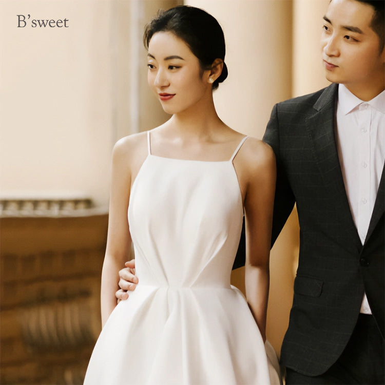 【wd454ls】キャミソールバックレスドレス　Aライン