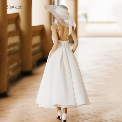 【wd454ls】キャミソールバックレスドレス　Aライン