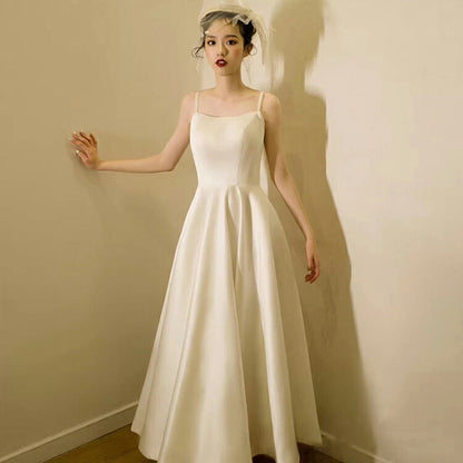 【wd630ls】ウェディングドレス キャミソールタイプ スレンダーライン