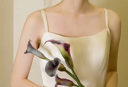 【wd630ls】ウェディングドレス キャミソールタイプ スレンダーライン