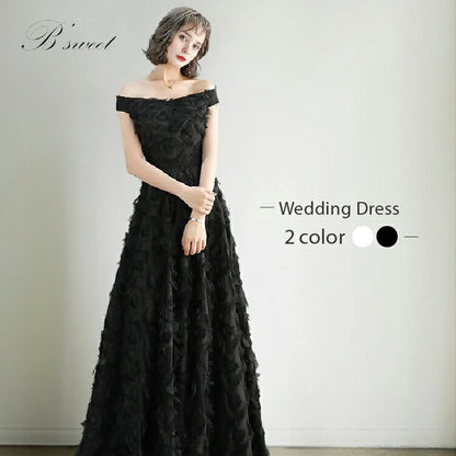 【wd650-1dr】フェザードレス　オフショルタイプ　Aライン