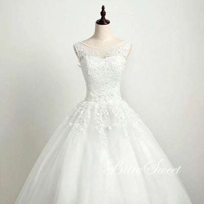 【wd655af】　ノースリーブ刺繍プリンセスドレス　プリンセスライン