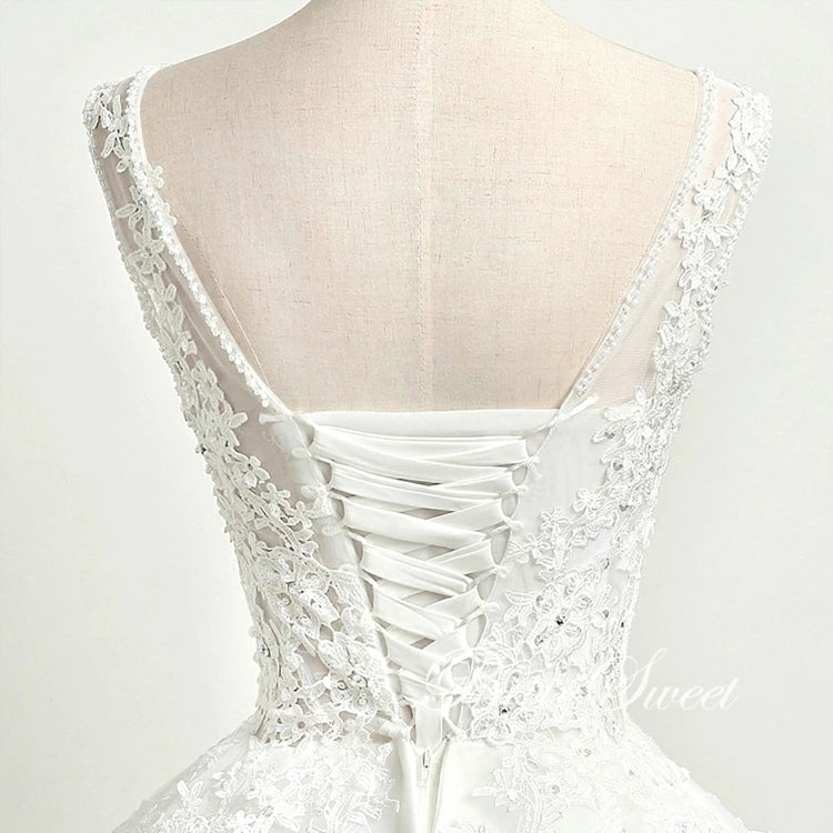 【wd655af】　ノースリーブ刺繍プリンセスドレス　プリンセスライン