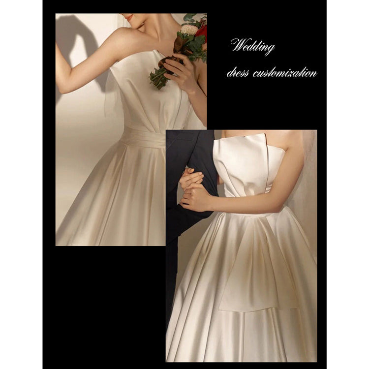 【wd664mi】ビッグリボンデザインビスチェドレス　プリンセスライン