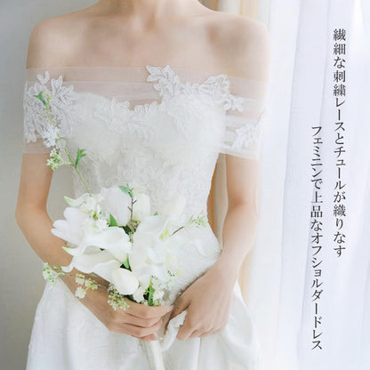 【wd715sr】2wayオフショルダードレス　Aライン