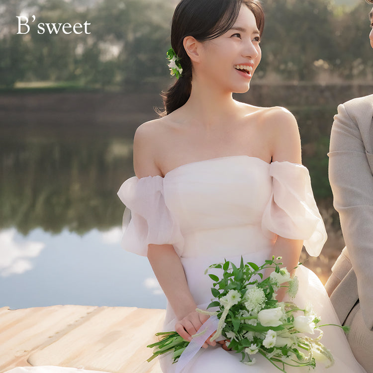 YNS WEEDINGウェディングドレス　オフショルダー YNS WEEDINGウェディングドレス オフショルダー