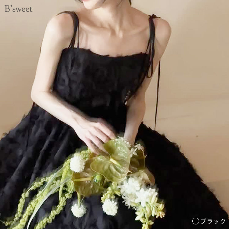 【wd718jx】フェザーシンプルウェディングドレス