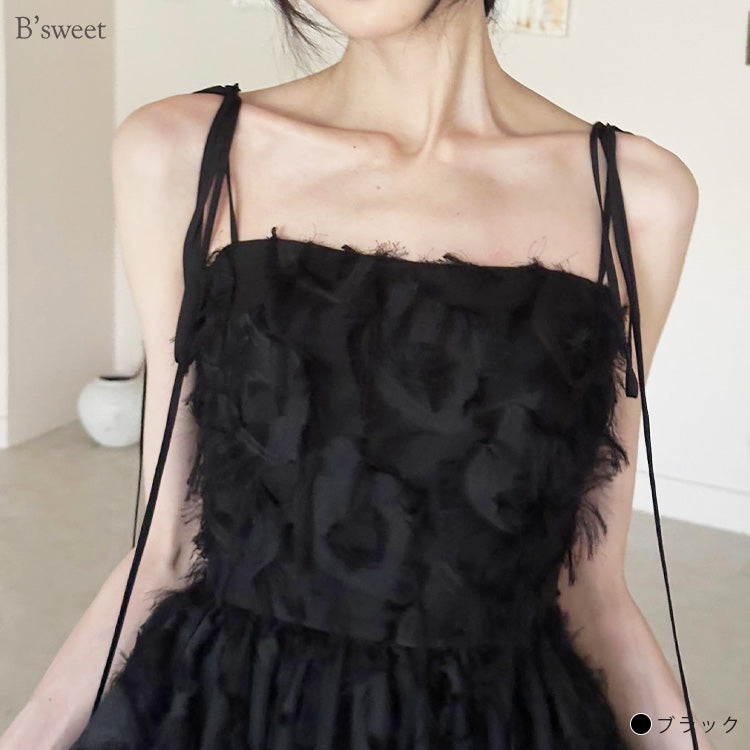 【wd718jx】フェザーシンプルウェディングドレス