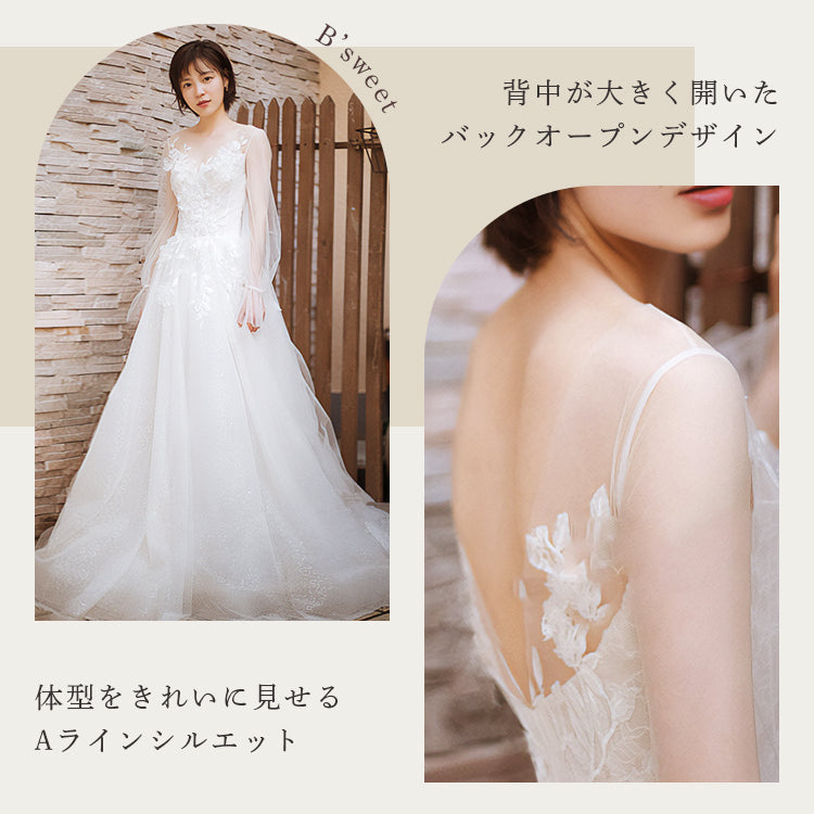 刺繍ドレス/ロングスリーブ/シアー袖/ミニドレス 送料無料！刺繍ドレス/ロングスリーブ/シアー袖/ミニドレス