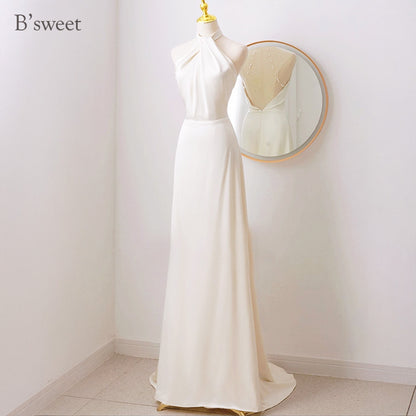 【wd726as】アメリカンスリーブバックパールドレス　スレンダーライン