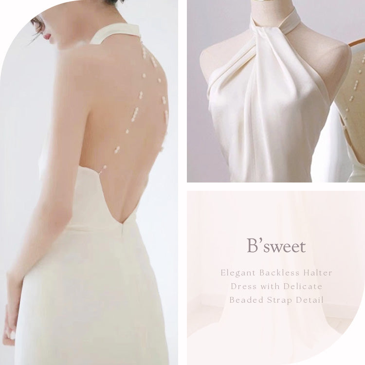 【wd726as】アメリカンスリーブバックパールドレス　スレンダーライン