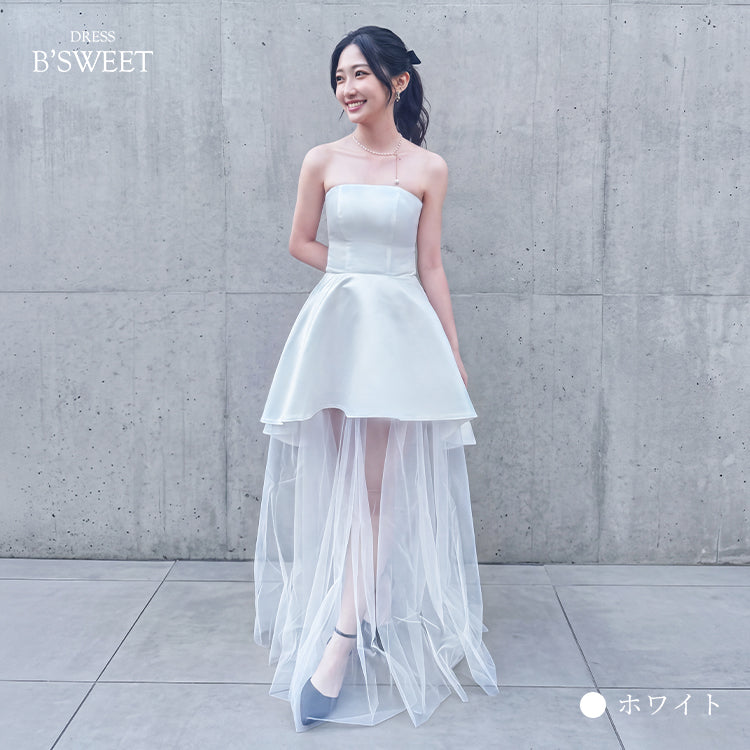 【wd743jx】2wayスカートフィッシュテールドレス　Aライン