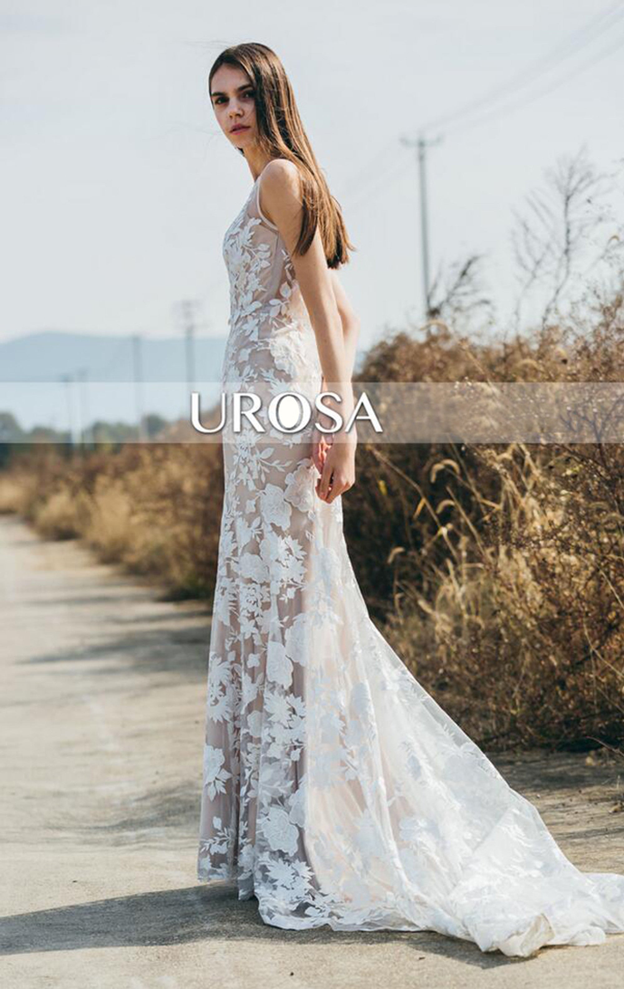 前撮りドレスビタースウィート ウェディングドレス UROSA - ウェディング
