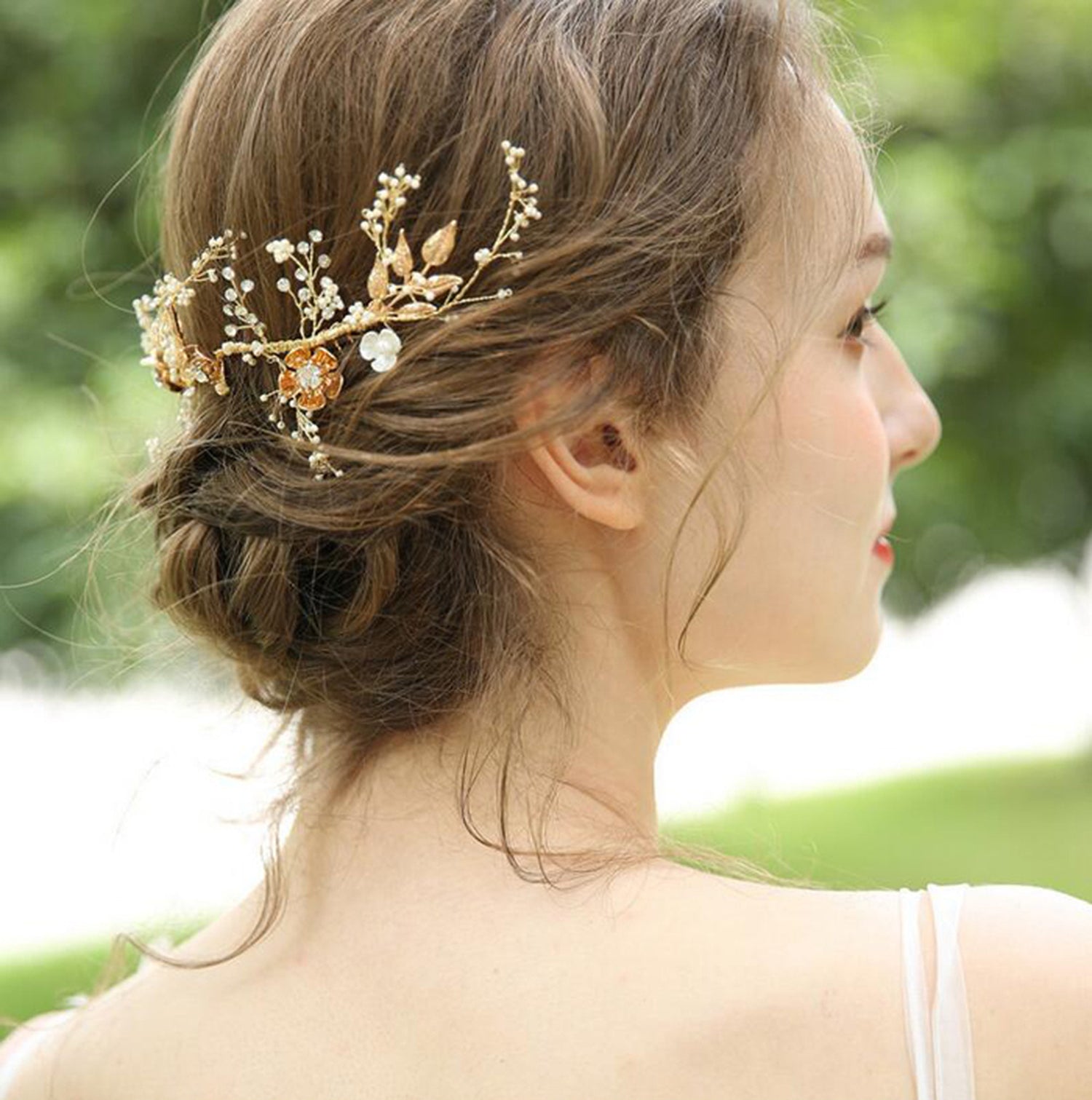 【ac178hm】	 【コーム付き髪飾り】ヘッドドレス ヘアアクセサリー ブライダルジュエリー コーム付き髪飾り ヘッドドレス【新作】カチューシャ ウェディング小物 ウェディング 結婚式