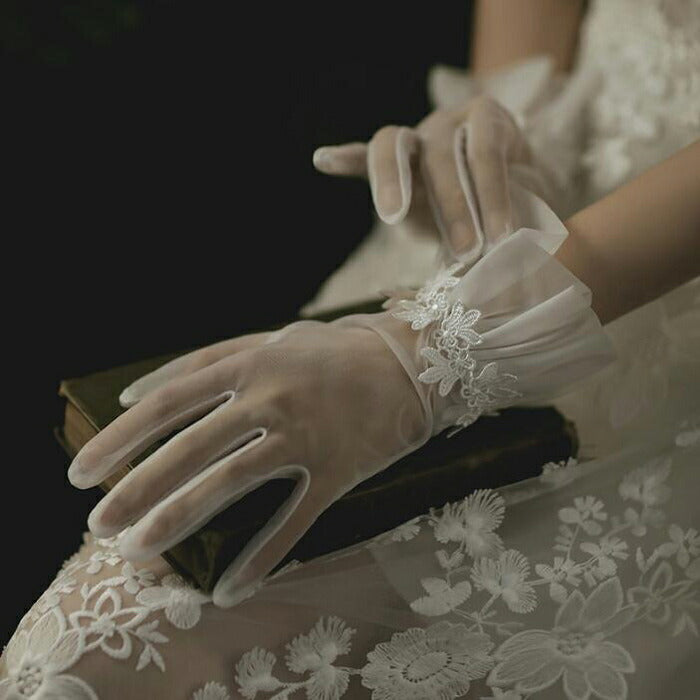 【gvs45yh】ウェディング グローブ【ショート/ミドルグローブ】ウェディンググローブ Wedding Gloves ウエディンググローブ カワイイデザイン ウェディング小物 ブライダル小物