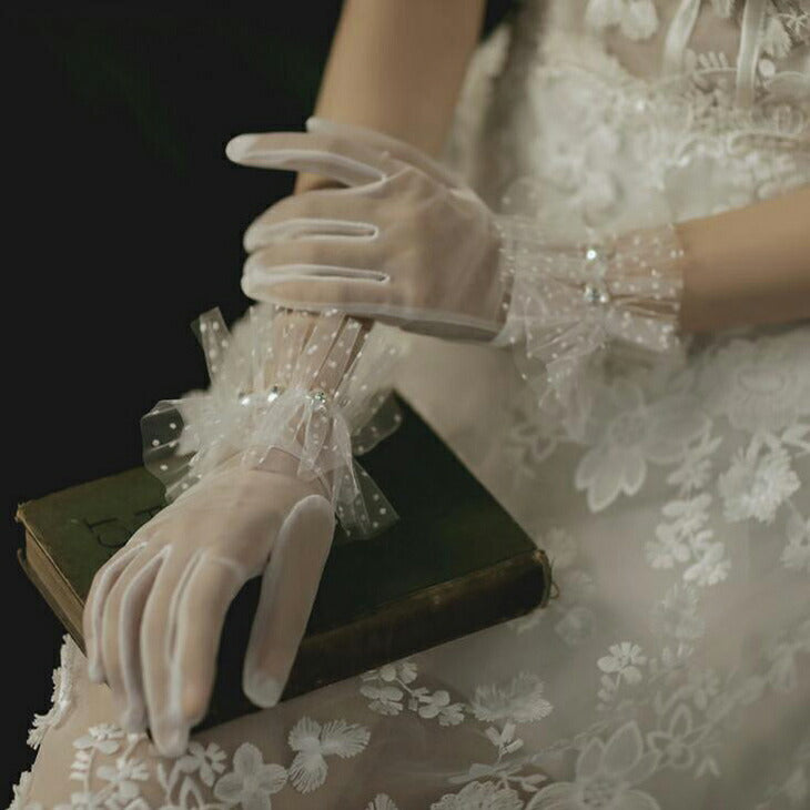【gvs58as】【ショートグローブ】ウェディンググローブ Wedding Gloves ウエディンググローブ ウェディング小物 ブライダル小物 オフホワイト